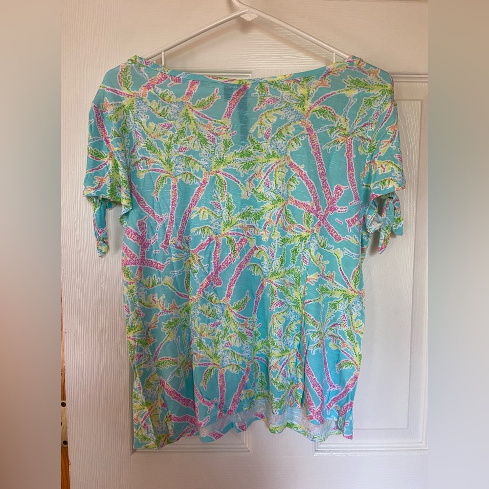 Casey Key Tropical Palm Tree Tee - Size M - Picture 2 of 3